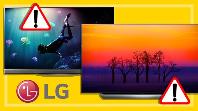 two recalled lg televisions